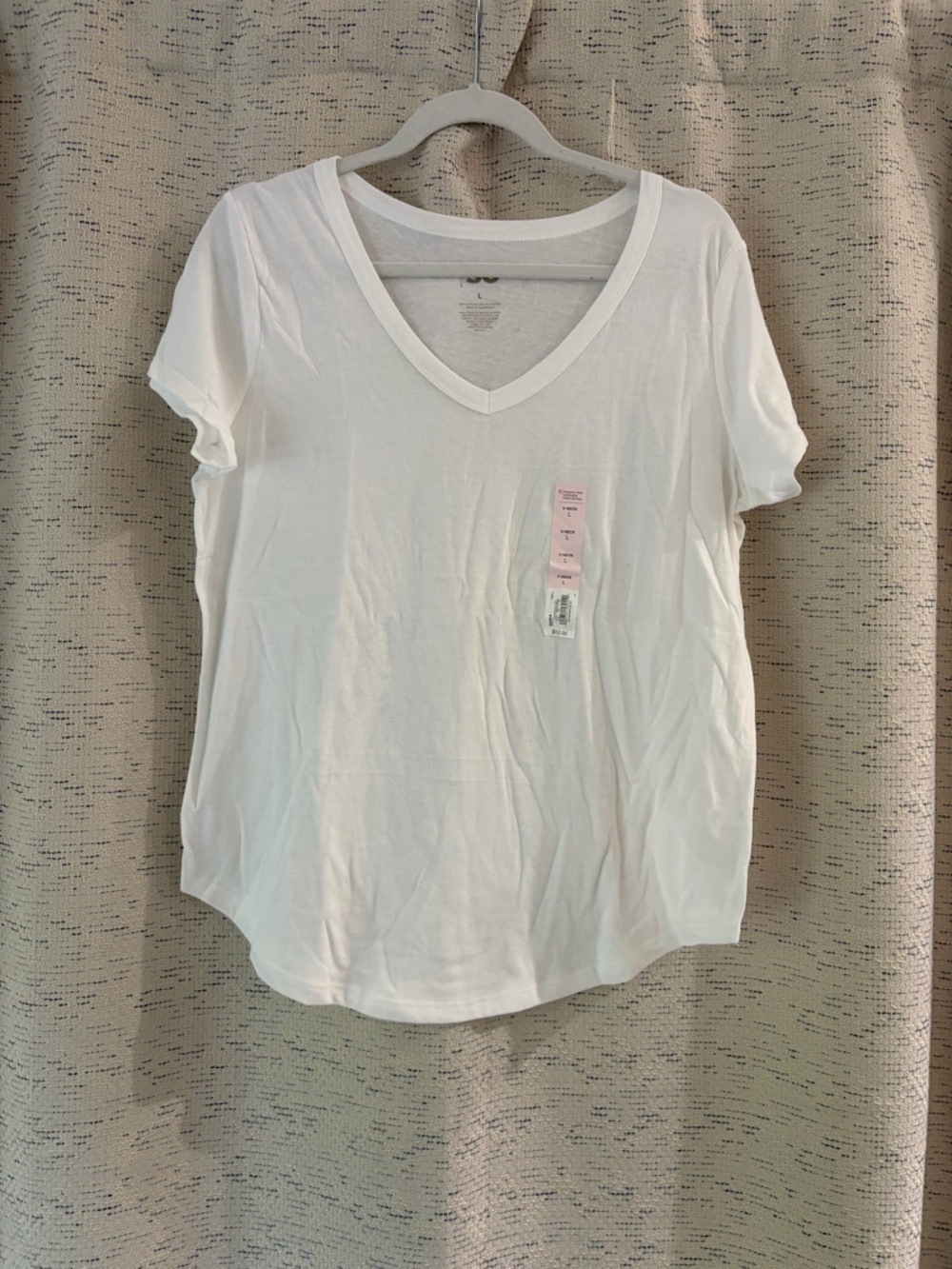 Kohl's SO White V-Neck Short Sleeve Tee